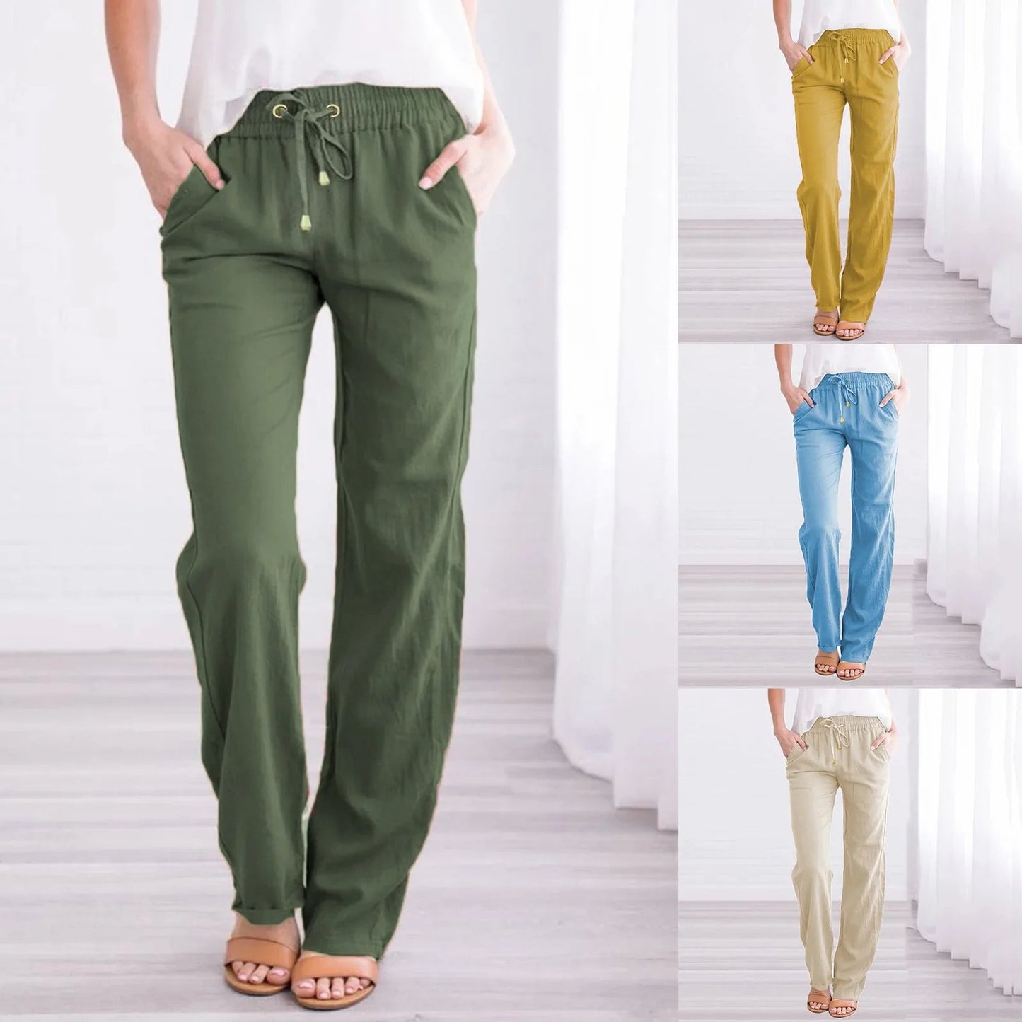 Mia | Fashionable Linen Pants