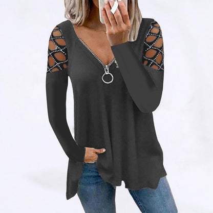 Emma | Stylish Long Sleeve Shirt with Button Placket