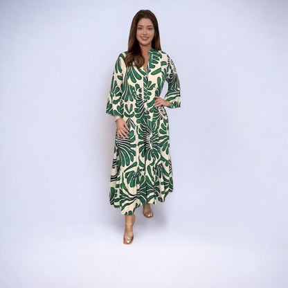 Lea | Comfortable Maxi Dress with Floral Print