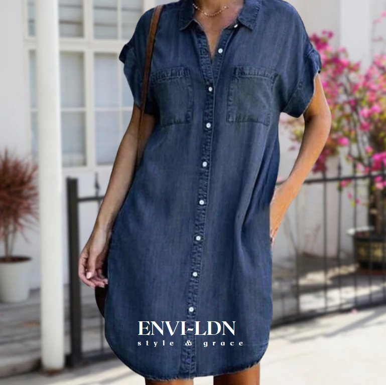 HANNAH™ | Women's Summer Dress In Jeans Style