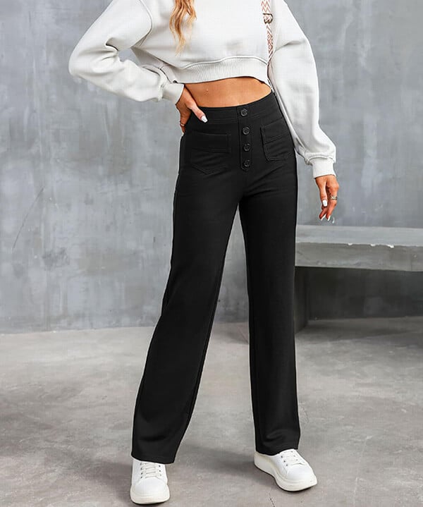 Monika - High-Waisted Comfort Pants