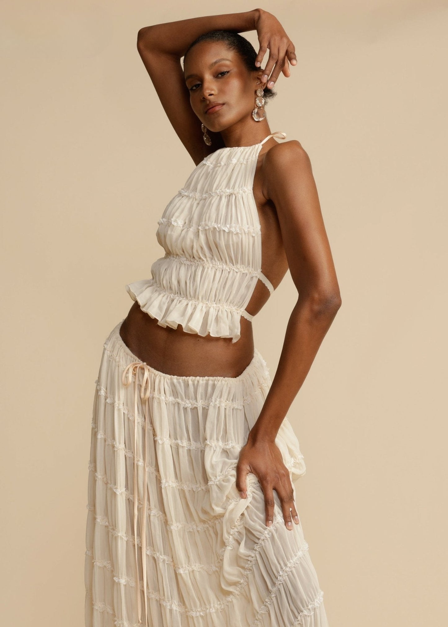 Rosa™ | Backless Pleated Set