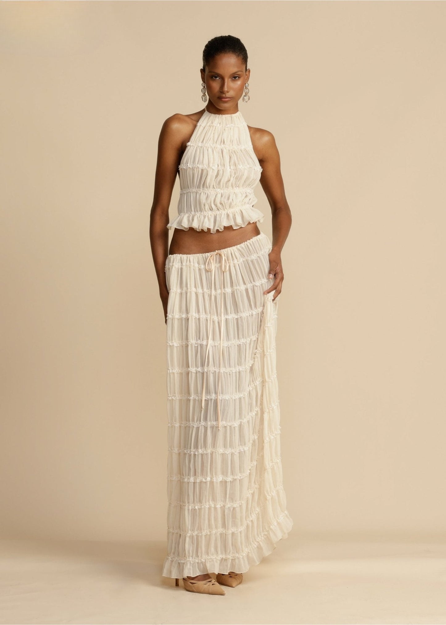 Rosa™ | Backless Pleated Set