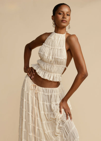 Rosa™ | Backless Pleated Set